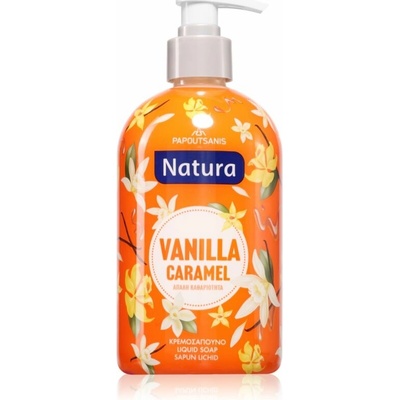 Papoutsanis Natura tekuté mydlo vanilla caramel 480 ml
