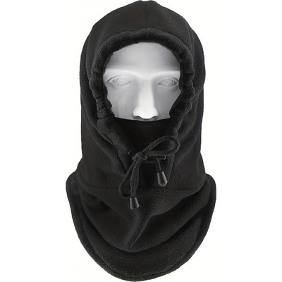 Zimní fleecová kukla s kapucí Černá