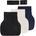 Carriwell Разширител за панталони Carriwell - 3 броя, Black/White/Navy (175)