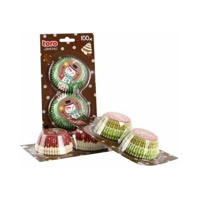 Papierové košíčky na muffiny TORO 100ks vianočné