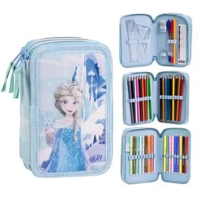 Cerda Frozen ученически несесер с 3 ципа, ПЪЛЕН