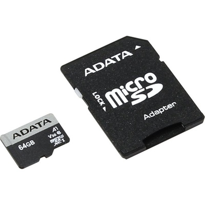ADATA MICROSDXC 64GB AUSDX64GUI3V30SA2-RA1