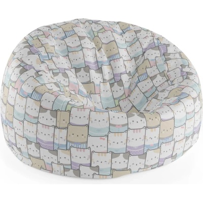 Sablio Sedací vak Cocoon Barevná koťátka75 x 45 x 35 cm