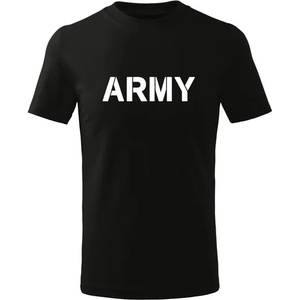 DRAGOWA детска тениска с къс ръкав Army, черна (7135)