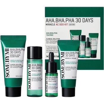 Some By Mi AHA BHA PHA 30 Days Miracle AC SOS Kit - Комплект за кожа с акне