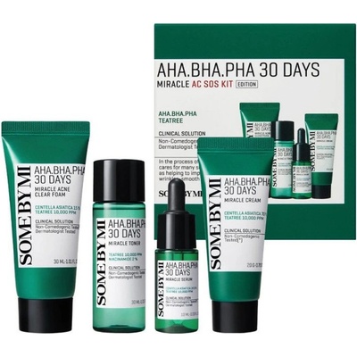 Some By Mi AHA BHA PHA 30 Days Miracle AC SOS Kit - Комплект за кожа с акне