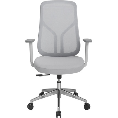 Работен офис стол Omega White Chrome - Ергономичен дизайн и комфорт