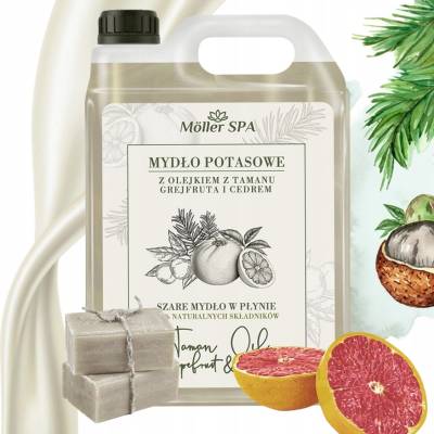 Möller SPA potasové mýdlo tekuté tamanu grapefruit cedr 5000 ml