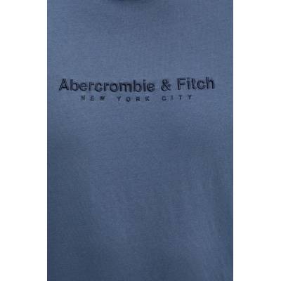 Abercrombie & Fitch Памучна тениска Abercrombie & Fitch в синьо с апликация KI175-5130 (KI175.5130.200)