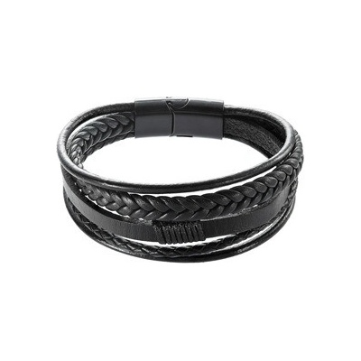 Pavona náramek pánský s koženkovými pásky a sponou na magnet 43023.3