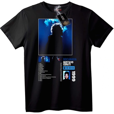 NOONEBRAND Тениска Gustavo Cerati Bocanada 1999 - 2XL, Black