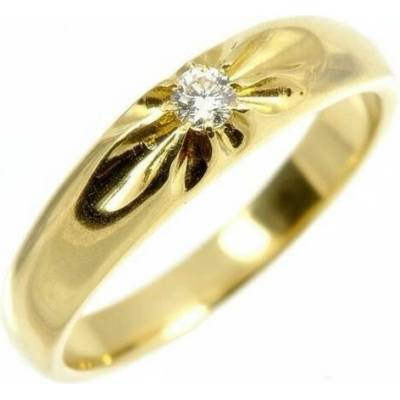 Šperky NM Dámský prsten sluníčko s briliantem 1676