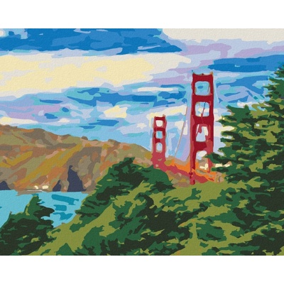 Zuty Malování Podle Čísel San Francisco 80 x 100 cm Plátno Rám