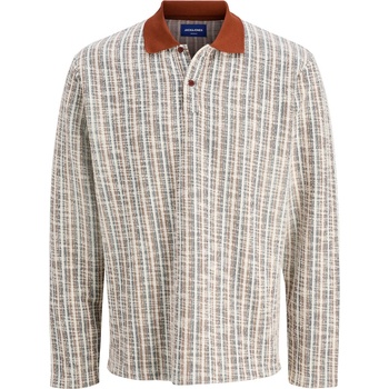 Image 1 of JACK & JONES Блуза с яка Jack and Jones Men's Long-Sleeve Polo Shirt - Brandy Brown