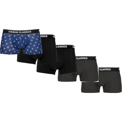 Urban Classics Комплект от пет чифта боксерки urban classicsub-tb3846-02836 - Тъмночервен, размер xl