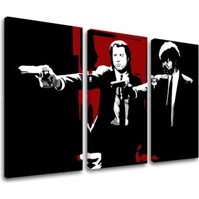Papilora Tištěný obraz POP Art Pulp Fiction 3 díly pulp5 - 90x60 cm