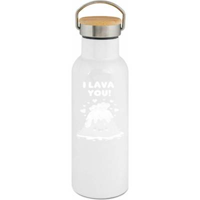 123TRIKO termoska I Lava You, bílý tisk 500 ml