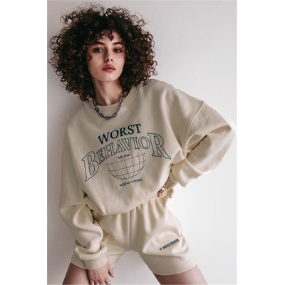 Madmext Дамски спортен комплект Mg1170 - Бежов #310775 (310775_Бежов)