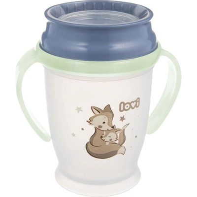 Lovi Неразливаща се чаша Lovi - 360°, Night&Day, Fox, 250 ml, 9 м+ (1/611)
