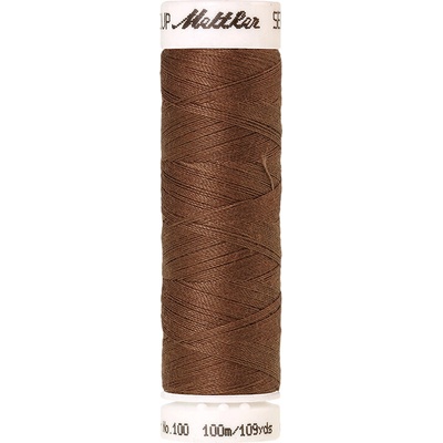 Nitě SERALON 100m na univerzální šití, polyester AMANN Mettler - více barev 6677: 0281 hnědá
