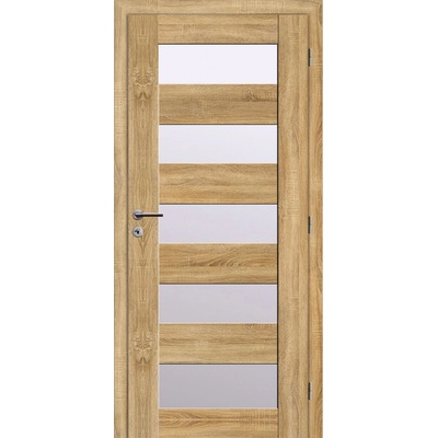 Solodoor rámové, 60 P, 650 × 1985 mm, fólie, pravé, dub Mystic, prosklené 490400065001 – Zboží Mobilmania