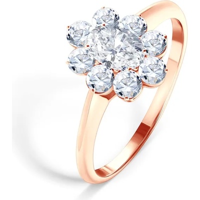 SAVICKI Годежен пръстен Savicki: розово злато, бели сапфири