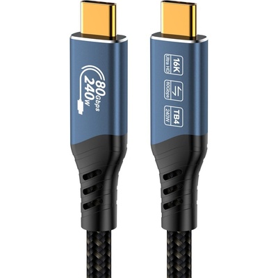 Aten XKU4CA15 USB4™ Ver2.0 80Gbps 16K@60Hz 240W Thunderbolt,1.5m
