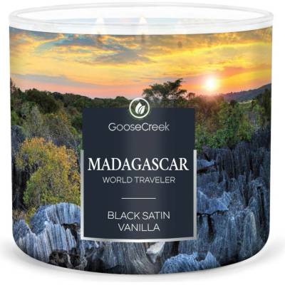 Goose Creek Candle World Traveler Madagascar Black Satin Vanilla 411 g