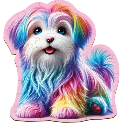 Дървен пъзел Wooden City, 50 части - Кученце (HE 0207-M)