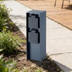 Brilagi - Екстериорен стълб с контакти pillar 2z schuko 230v ip44 антрацит (bg1529)
