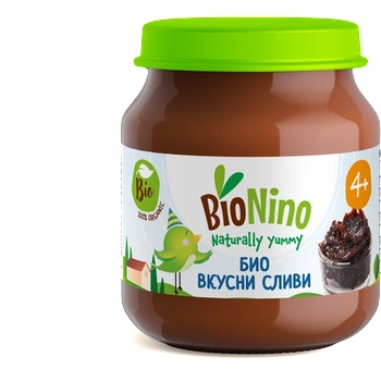 BioNino Био Пюре Сливи, 4+М 120гр (4202)