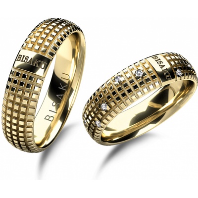 Bisaku snubní Cubic BIS BD12G Žluté zlato