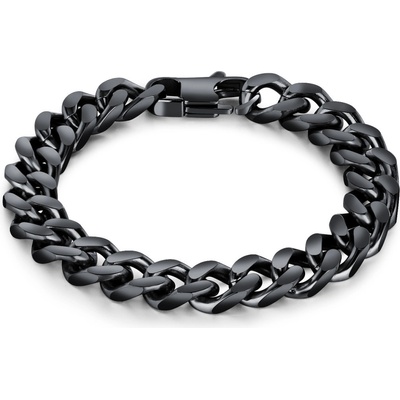 Steel Edge oceľový náramok pre mužov SEGS720-12 Čierna