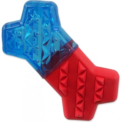 Dog Fantasy Kost chladící červeno modrá 13,5 x 7,4 x 3,8 cm