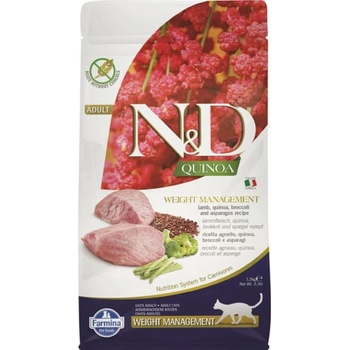 N&D QUINOA grain free cat WEIGHT MANAGEMENT Lamb 1,5 kg