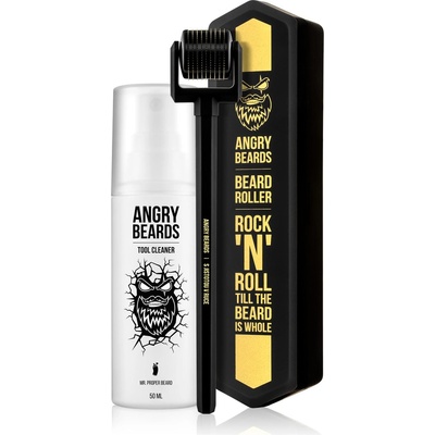 Angry Beards Beard Roller nářadí na růst vousů Beard Roller & Tool Cleaner – Zboží Dáma