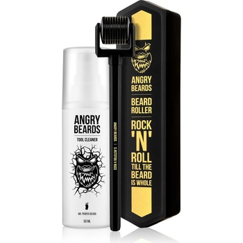 Angry Beards Beard Roller nářadí na růst vousů Beard Roller & Tool Cleaner