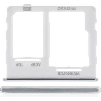 Držák (šuplík) SIM Samsung A326 Galaxy A32 5G white (silver)