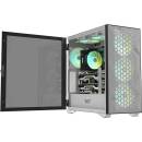 Darkflash C6 ARGB Computer Fan Set 3in1 white
