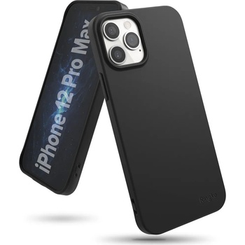 Image 1 of Ringke Противоударен Силиконов Калъф за iPhone 12 Pro Max, Ringke Air S Case, Черен (8809758101425)