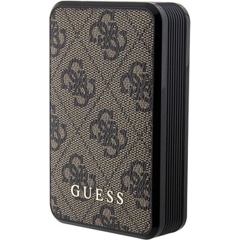 GUESS Преносима батерия Guess GUPB10DP4GEGW, 18W, 10000mAh, кафява / кафява, 4G Leather Metal Logo (KXG0074622)