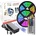 Комплект 10 м RGB LED лента SMD5050 60 LED/m IP20+IR контролер 44 key+адаптер 10A (1141)
