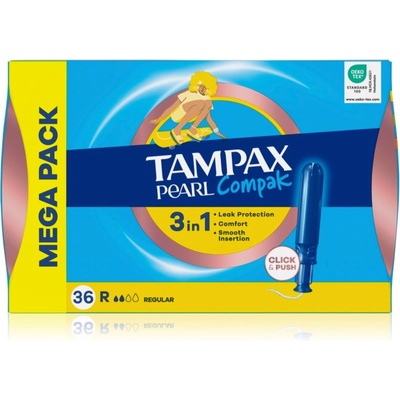 Tampax Pearl Compak Regular тампони с апликатор 36 бр