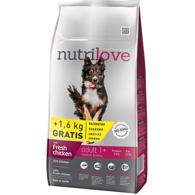 Nutrilove Dog Adult Medium 8 kg