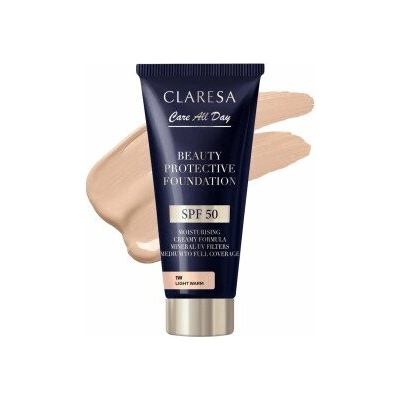 Claresa Care All Day hydratačný make-up s filtrom SPF50 1W Light Warm 30 ml