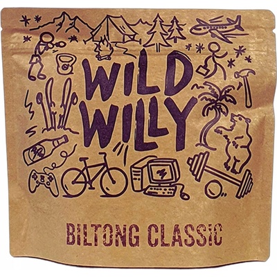 Wild Willy Sušené hovädzie mäso Biltong Classic 70 g