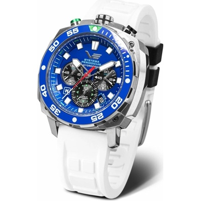 Vostok Europe VK67/650A720 Bílý silikonový řemínek
