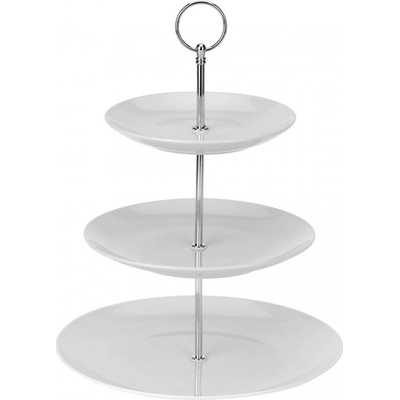 Podnos 3 poschodia okrúhly 17cm, 21cm, 26,5cm porcelán BÍ