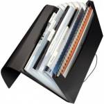 Leitz FOLDER LEITZ SOLID 6 COMPARTMENT, BLACK