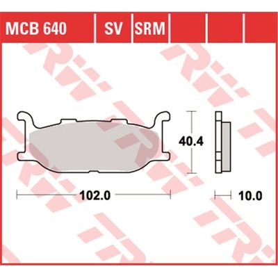 Přední brzdové destičky TRW / Lucas Yamaha XV 535 DX Virago 1999 - 2003 – Zbozi.Blesk.cz